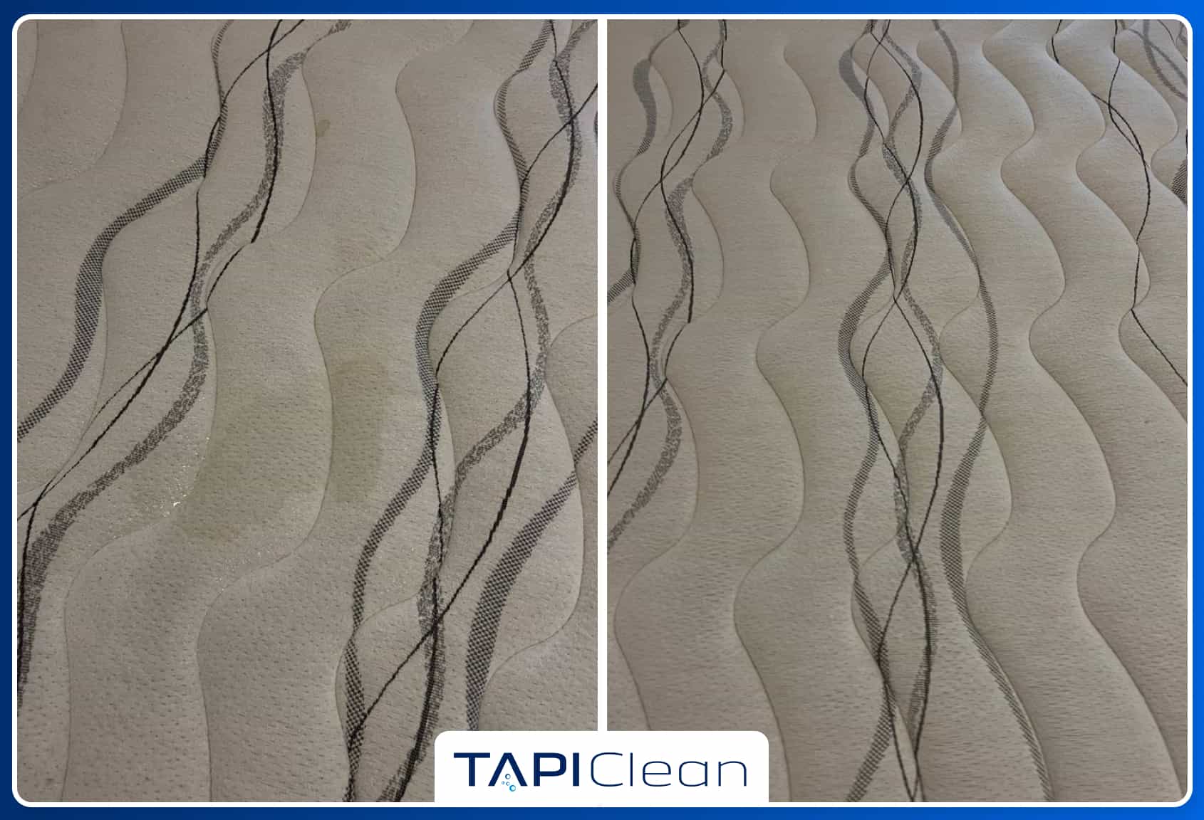 Before/After curățare saltea